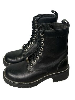 Women’s Harley-Davidson Leather Motorcycle Combat Boots Biker Moto Grunge Edge